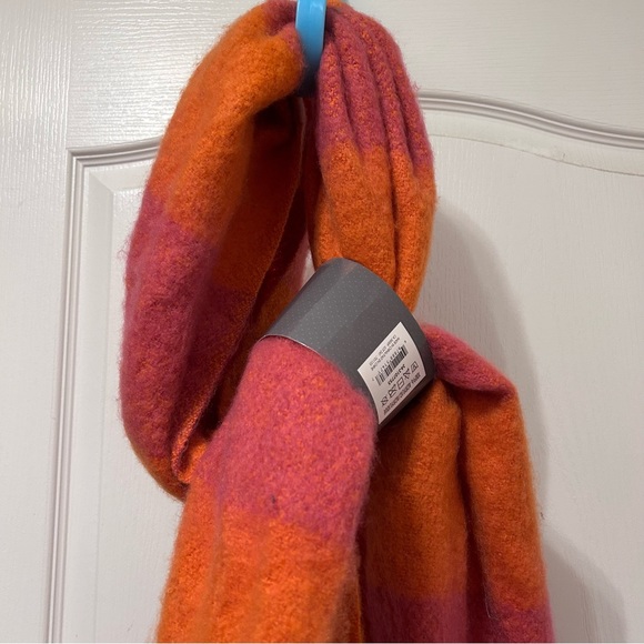 Orange/pink scarf 19” x 83” - Picture 3 of 6